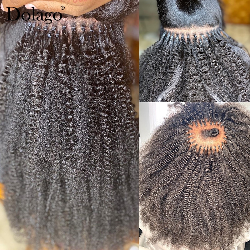Microlink Extensions on 4C Natural Hair