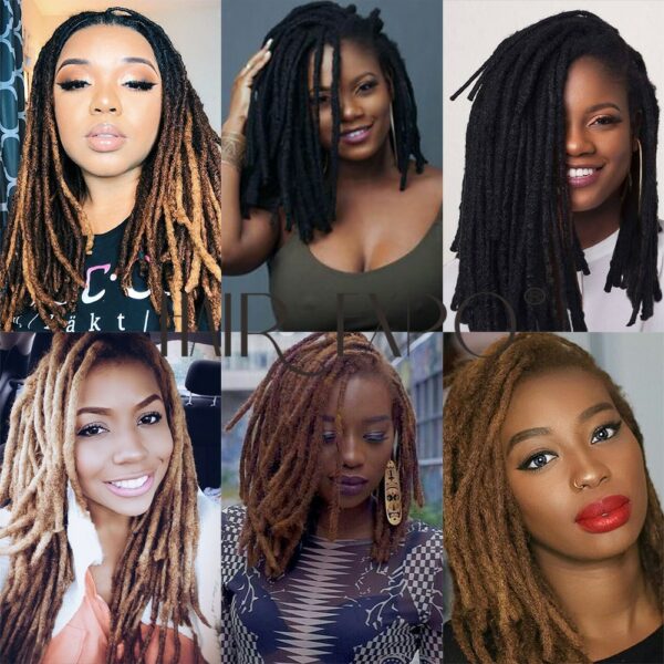 Handmade Dreadlocks Synthetic Wigs Extensions Black Reggae Wig Crochet Braiding Hair For Afro Women And Men Hair Expo City - Image 6