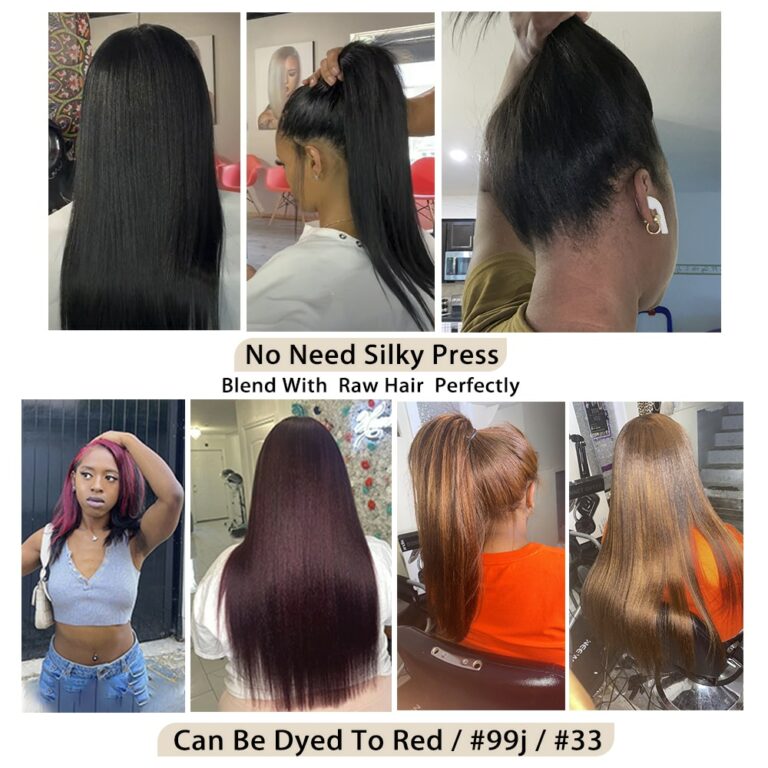 MRS HAIR Light Yaki Tape In Hair Extensions For Black Women Yaki Straight Tape In Extensions