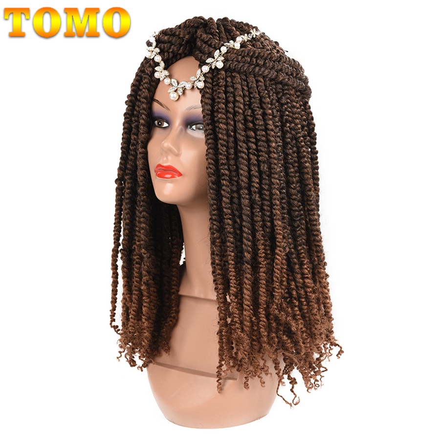 TOMO Goddess Box Braids Crochet Hair with Curly Ends 14 18 24Inch