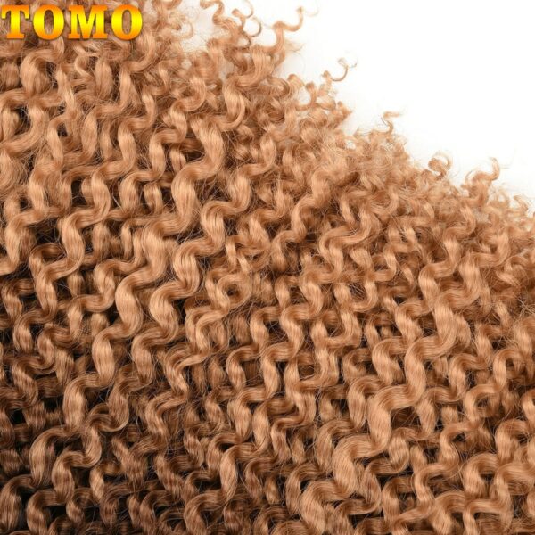 TOMO Passion Twist Crochet Hair Synthetic Braiding Hair Extensions 14 18 22Inch 22Strands Spring Twist 80g/Pack Long Black Brown - Image 5