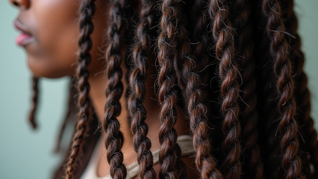 Dreadlocks texture close-up